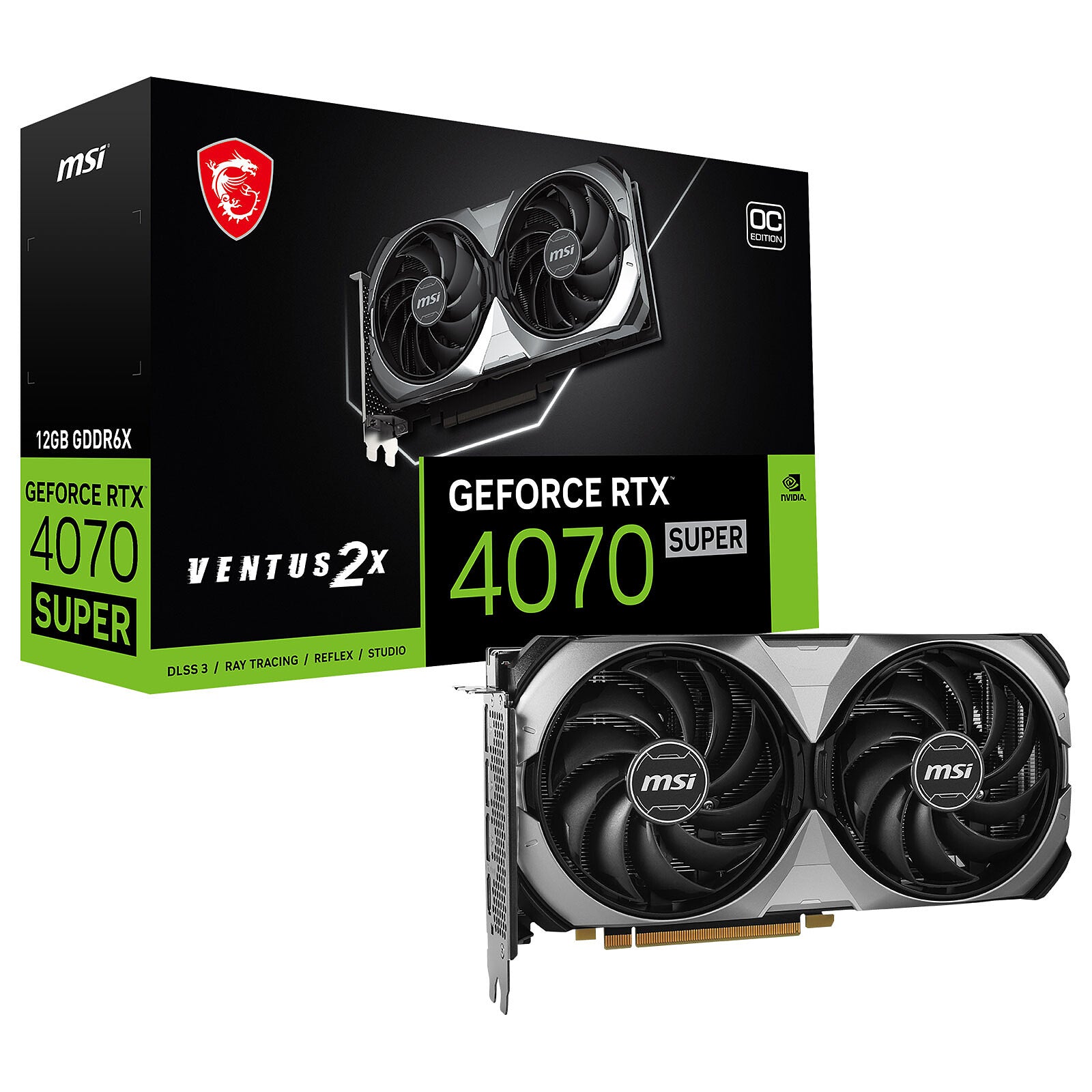 MSI GeForce RTX 4070 SUPER 12G VENTUS 2X OC MSI GeForce RTX 4070 SUPER 12G VENTUS 2X OC